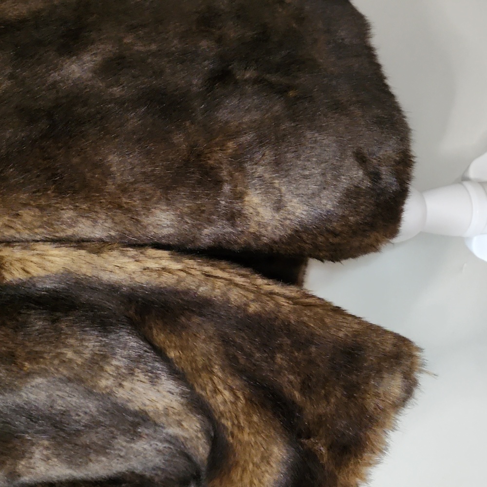 Nwt Frame Denim Faux Mink Long Wrap Coat - Picture 13 of 17